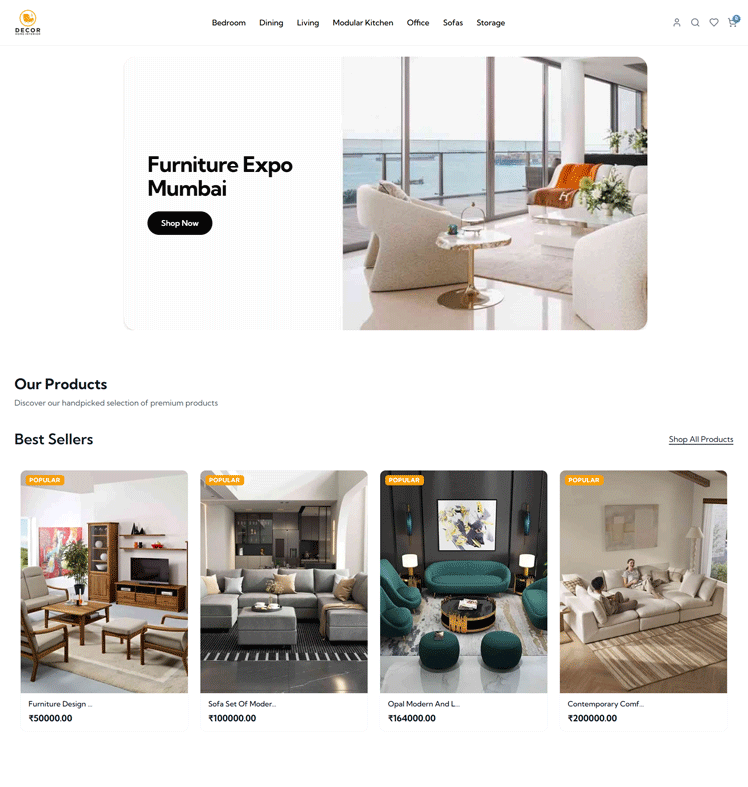 Customizable ecommerce storefront theme 3